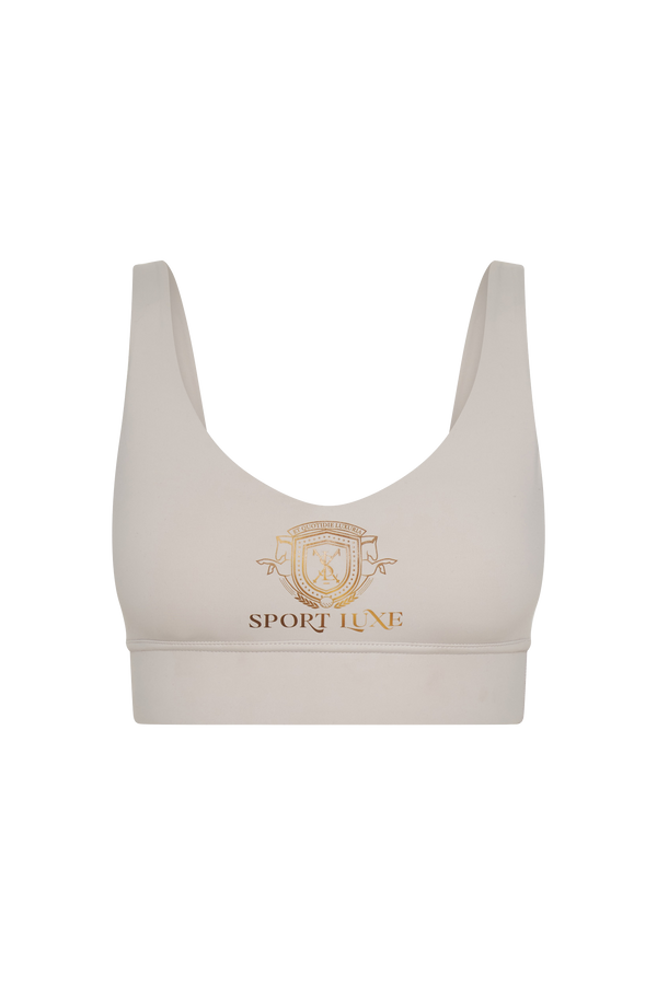 Sport Luxe Crop - Natural Stone