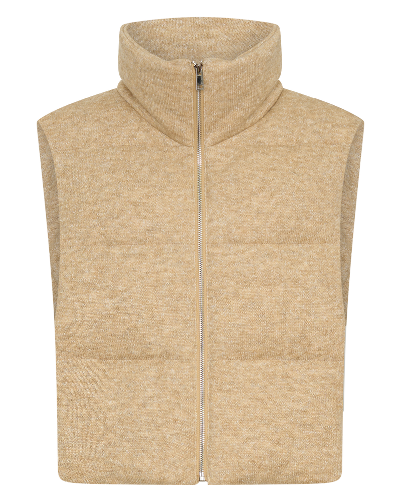 Knitted Vest- Tan