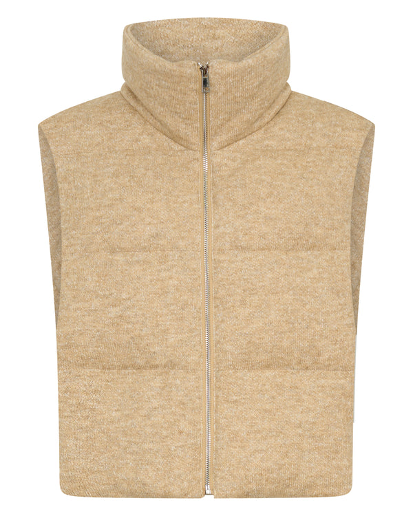Knitted Vest- Tan