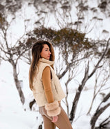 Knitted Vest- Tan
