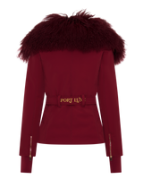 Technical Ski Jacket with Phone Holder - Wine