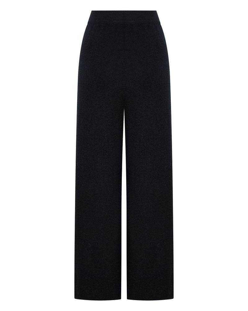 Wool and Shearling Set - Black