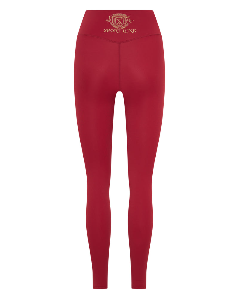 Sport Luxe Leggings Wine
