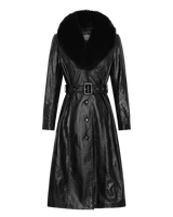 Leather Trench - Black