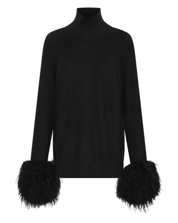 Wool and Shearling Set - Black
