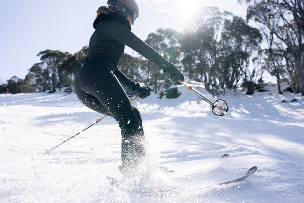 Technical Ski Suit with Phone Holder - Black