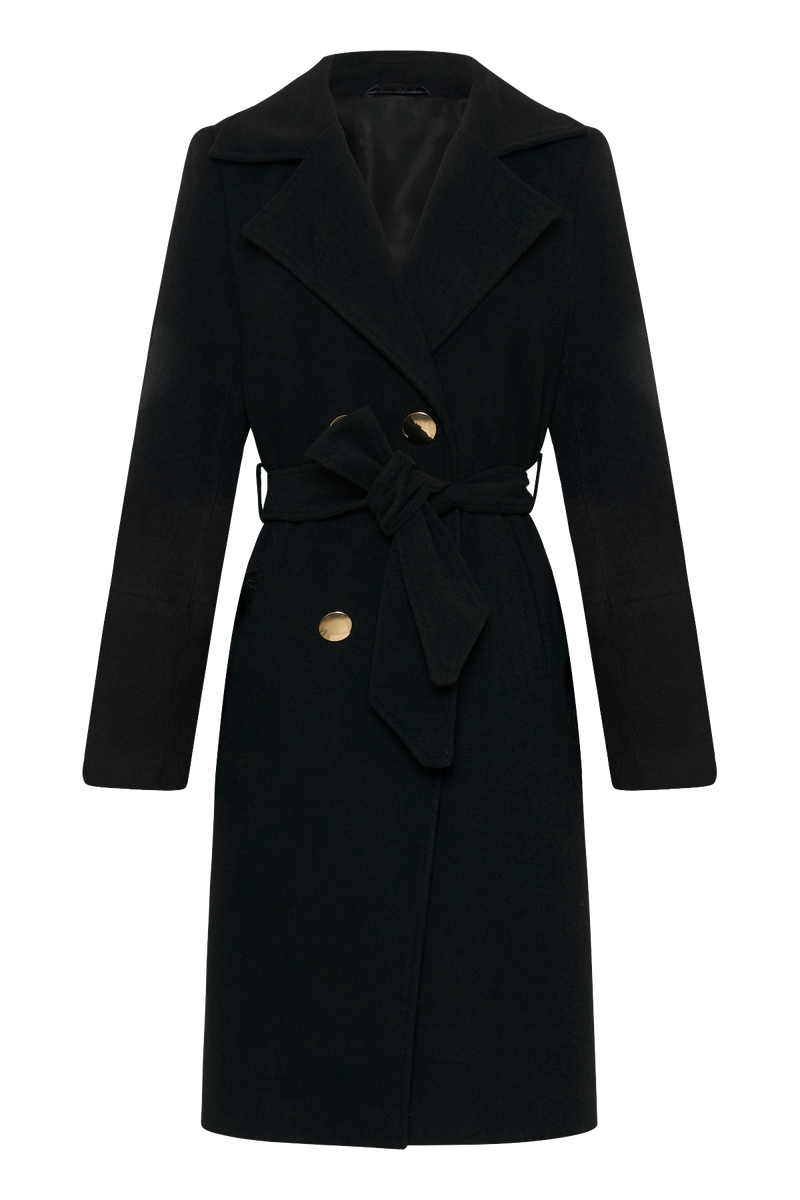 Cashmere Coat - Black