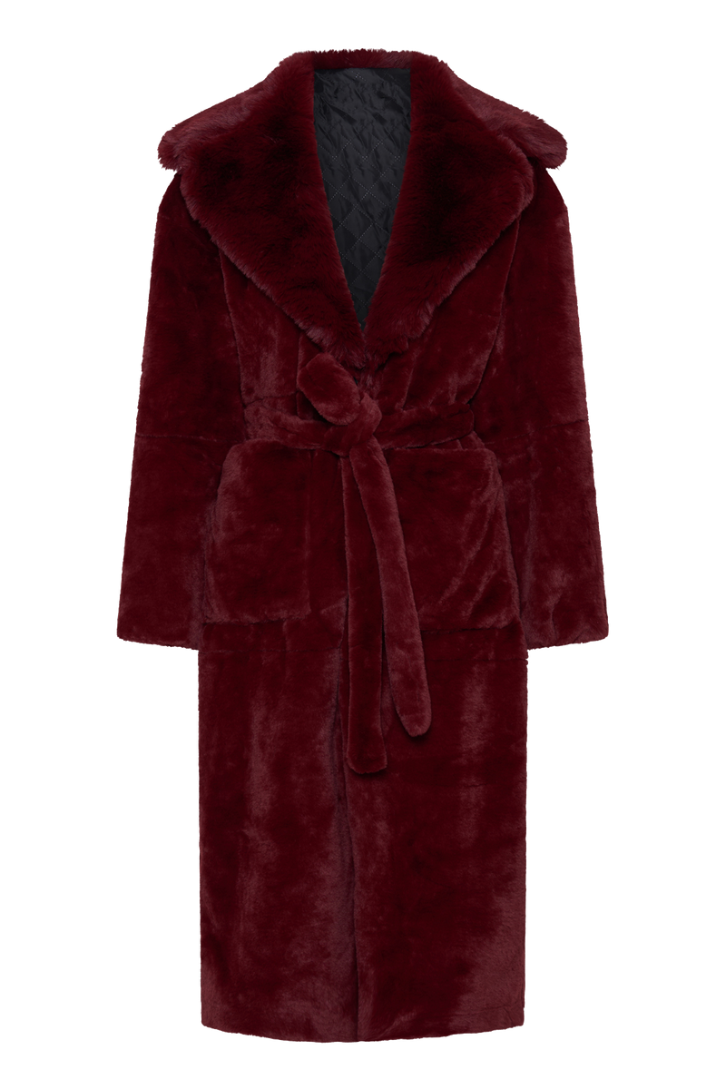 Wine top teddy coat