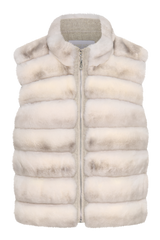 Classic Winter Vest in Natural Cream