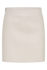 White Leather Skirt