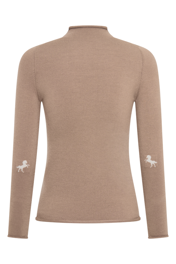 The Polo Patch Jumper in Natural