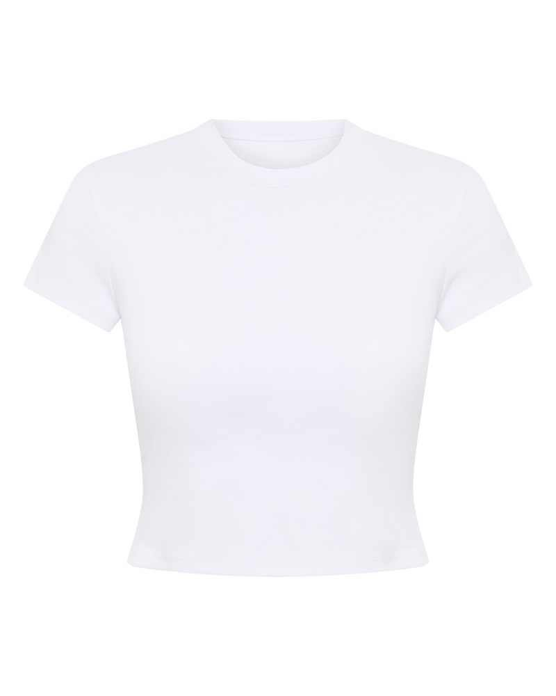 Sport Luxe Running T Shirt - White