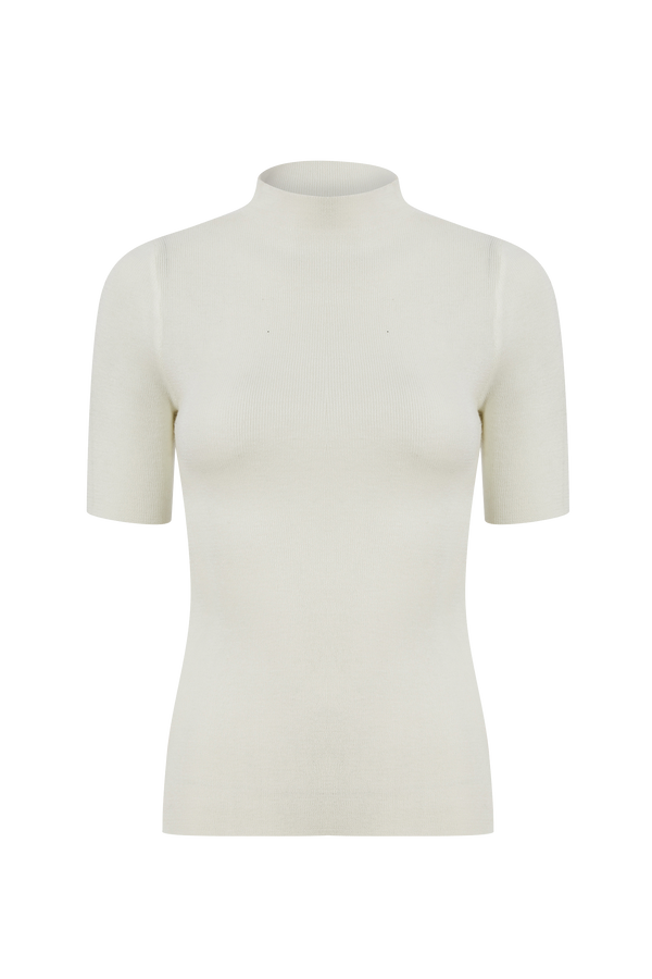 Per Diem Cashmere T Shirt in White