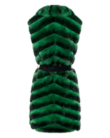 Long Fur Belted Vest Rex