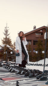 Long White Fur Coat Rex