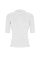 Per Diem Ribbed T Shirt in White