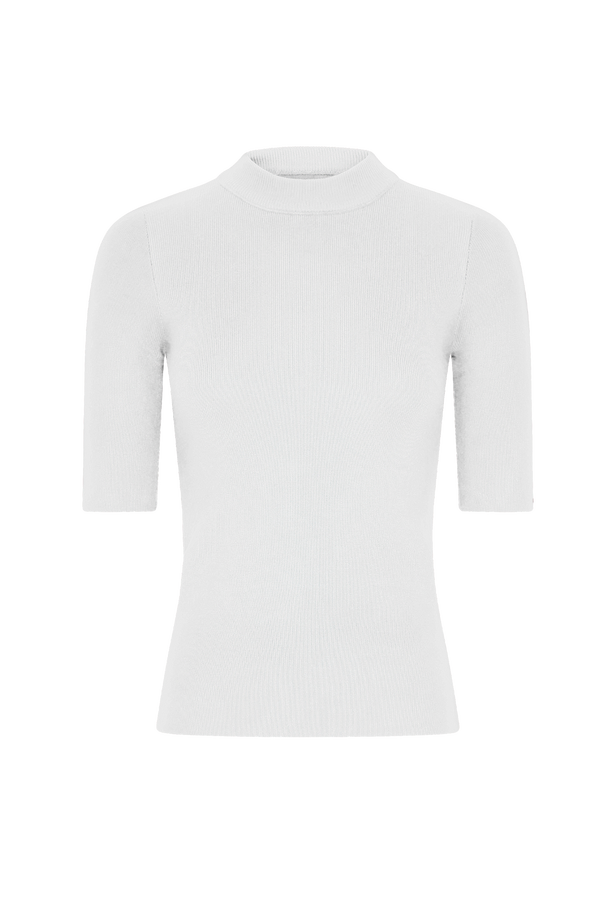 Per Diem Ribbed T Shirt in White