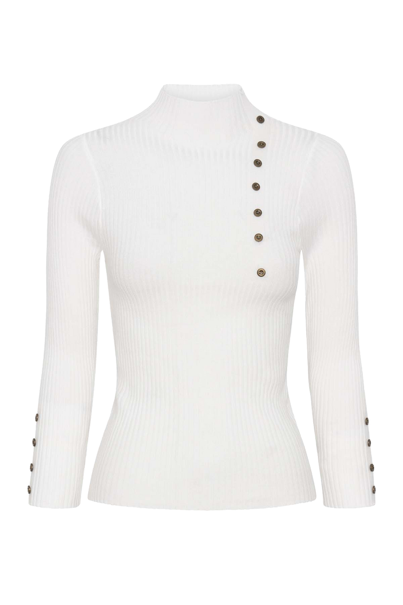 Cotton Ribbed Top - White – the official sport luxe
