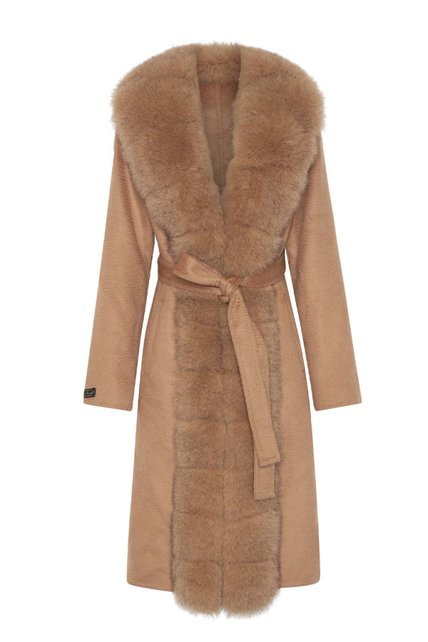 The Showstopper Fur Coat in Camel