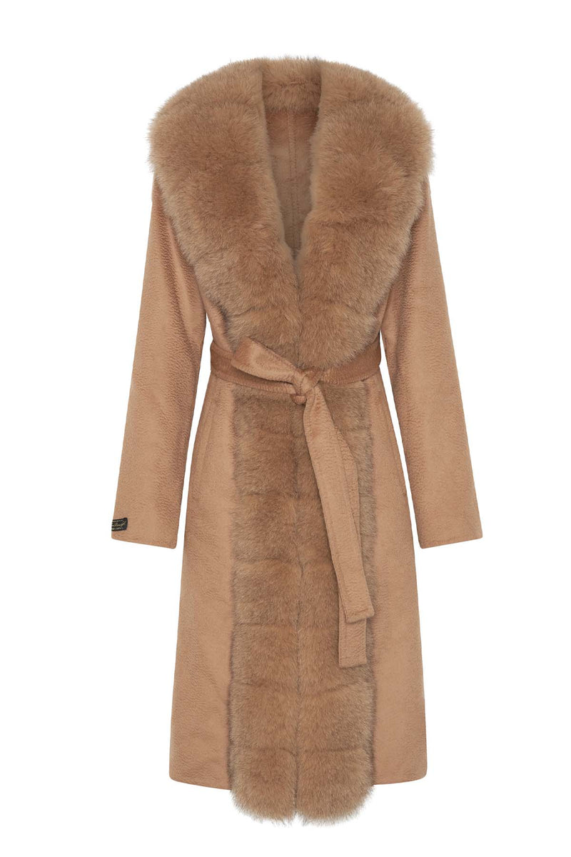 The Showstopper Fur Coat in Camel