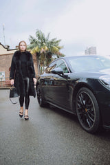 Per Diem Cashmere T Shirt in Black