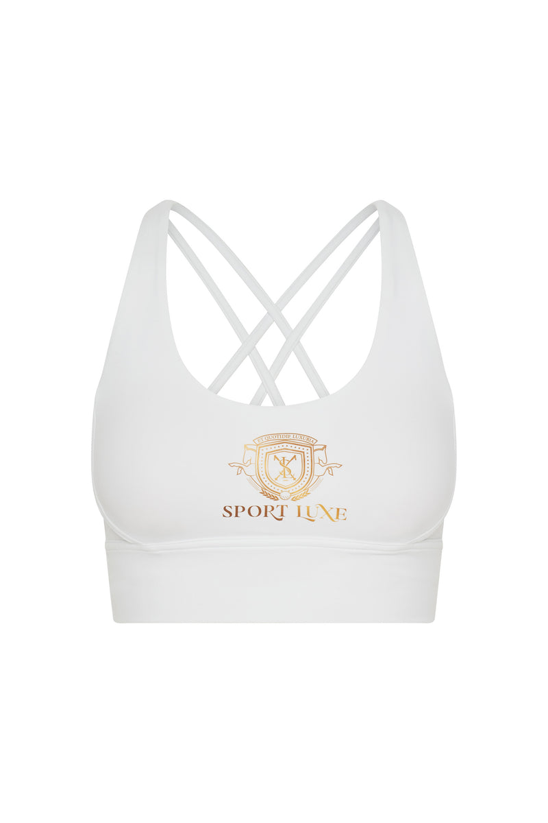 Sport Luxe Crop White