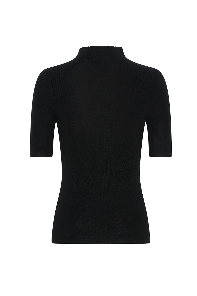Per Diem Cashmere T Shirt in Black