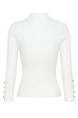 Cotton Ribbed Top - White
