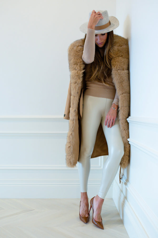 The Showstopper Fur Coat in Camel